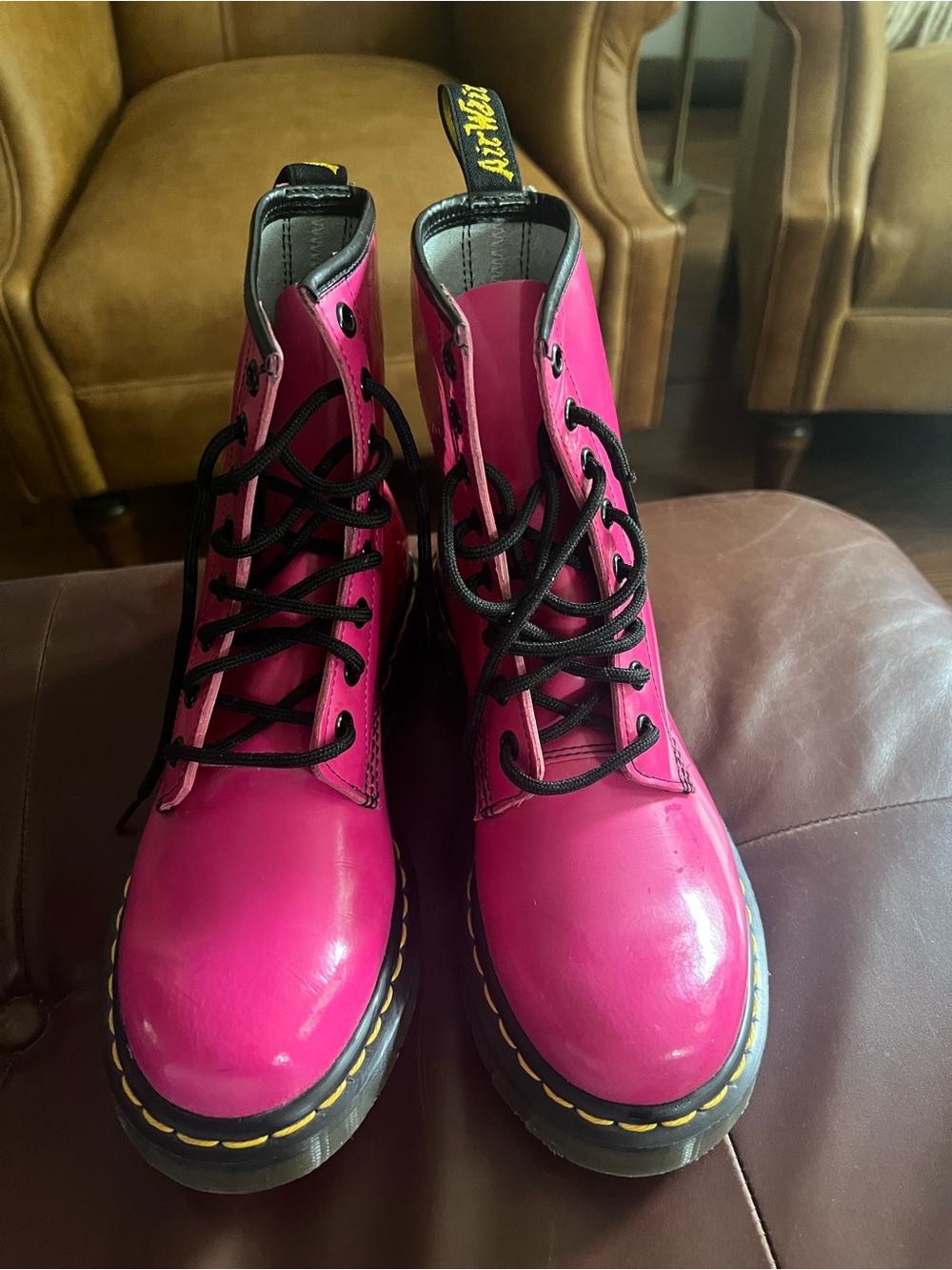 New WOT Dr. Martens Vibrant Pink Boots size 7
